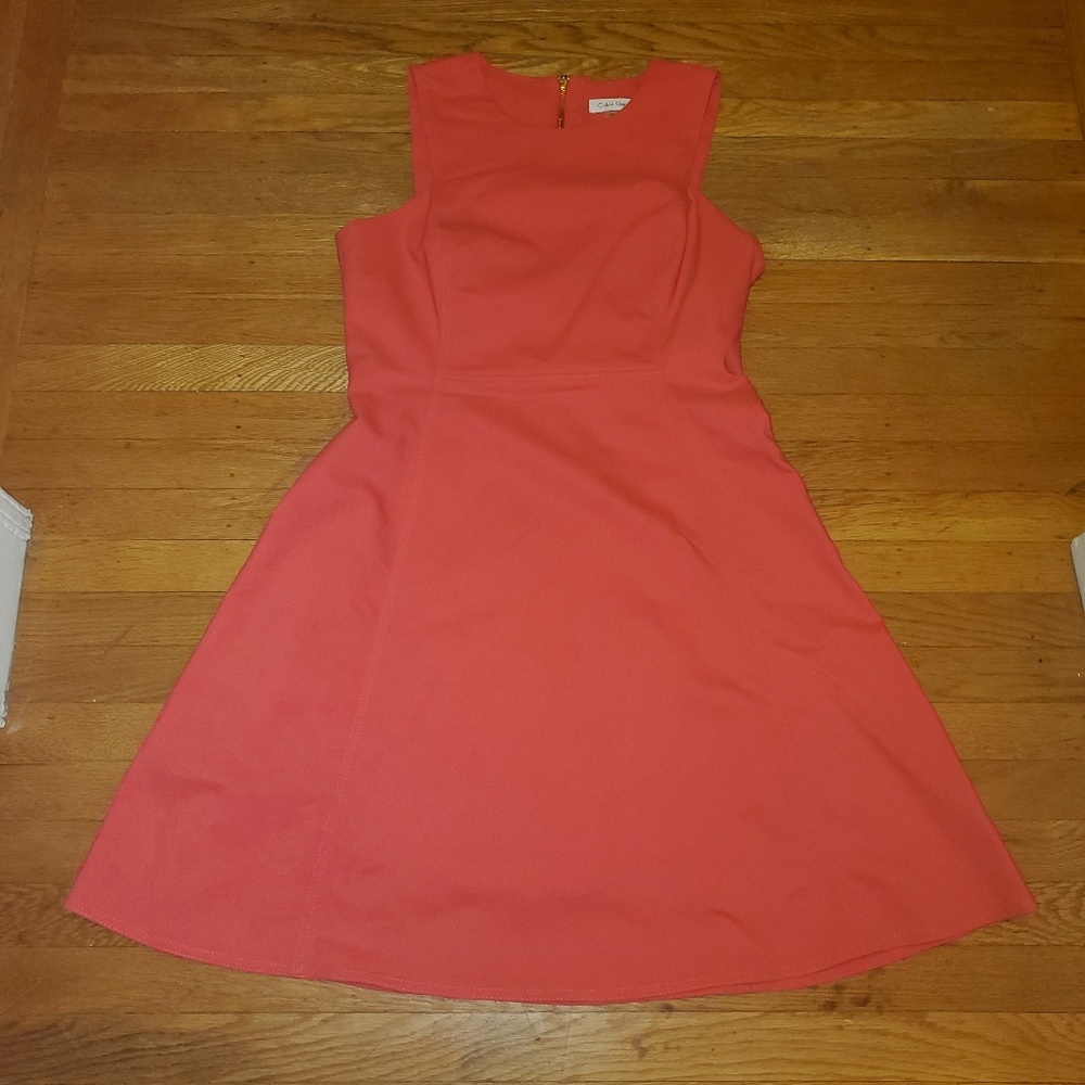 Hot pink Calvin Klein dress